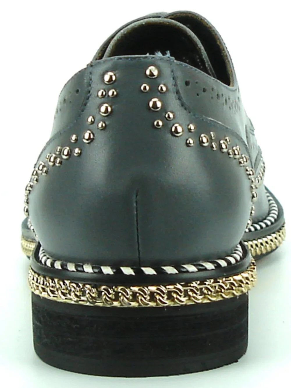 FI-7201 Grey Genuine Leather Lace up Wing Tip Fiesso by Aurelio Garcia